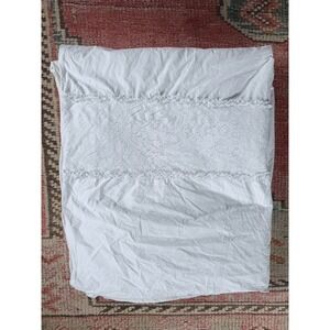 Simply Shabby Chic White King Duvet Ruffle Cottage Core